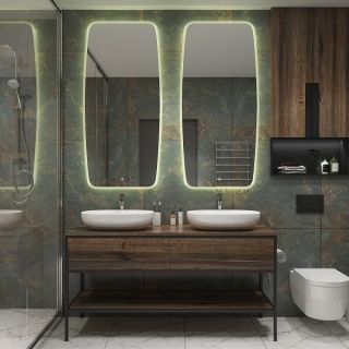 Зеркало с холодной подсветкой Art&Max Forli 70x150см AM-For-700-1500-DS-F